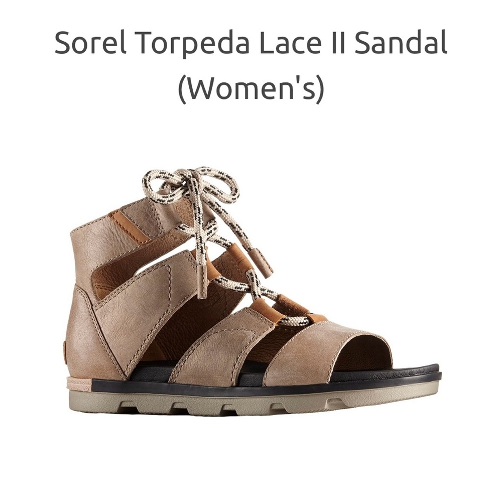 Sorel Torpeda Lace ll sandals-US size 8.5-tan leather